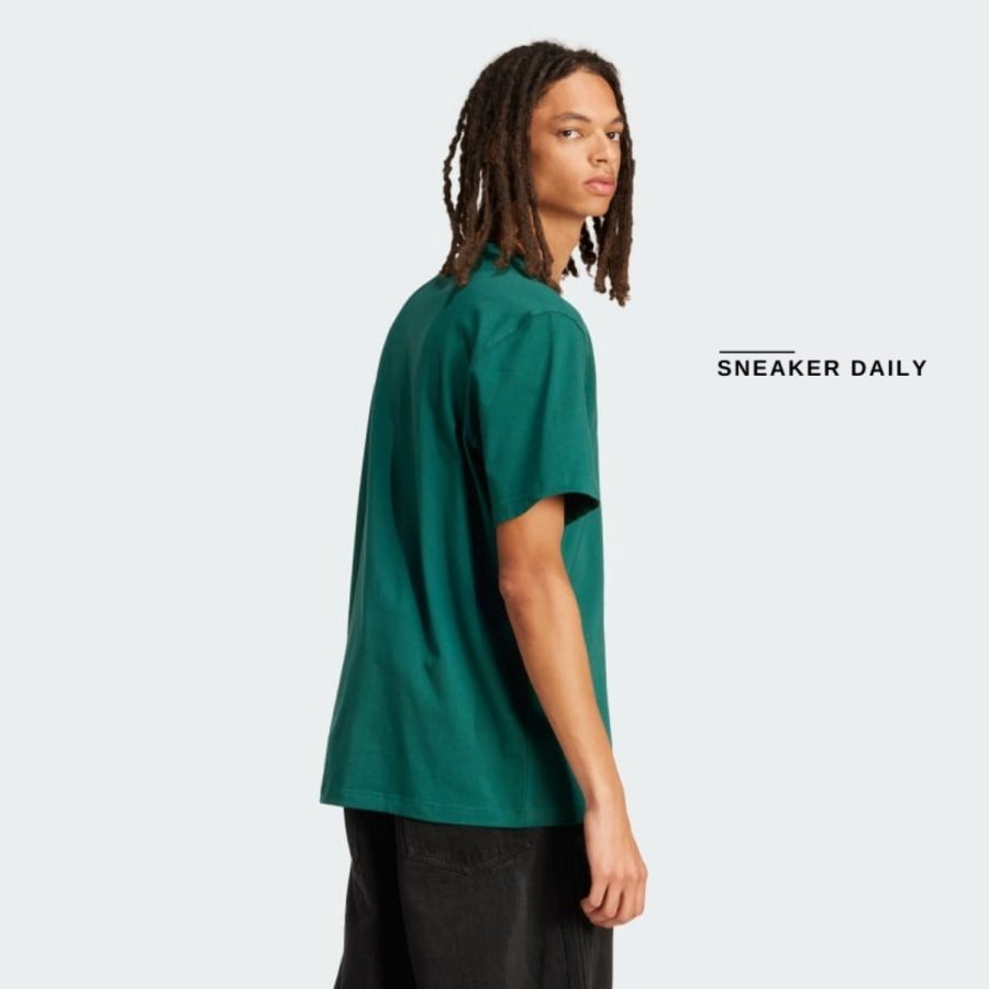 áo adidas originals flames logo tee - collegiate green is0177