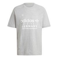 áo adidas retro graphic short sleeve t-shirt - medium grey heather iu0224