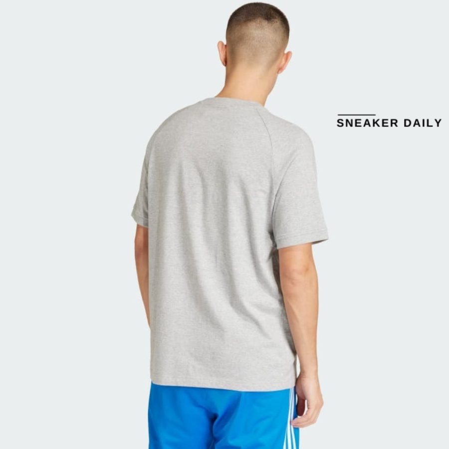 áo adidas retro graphic short sleeve t-shirt - medium grey heather iu0224