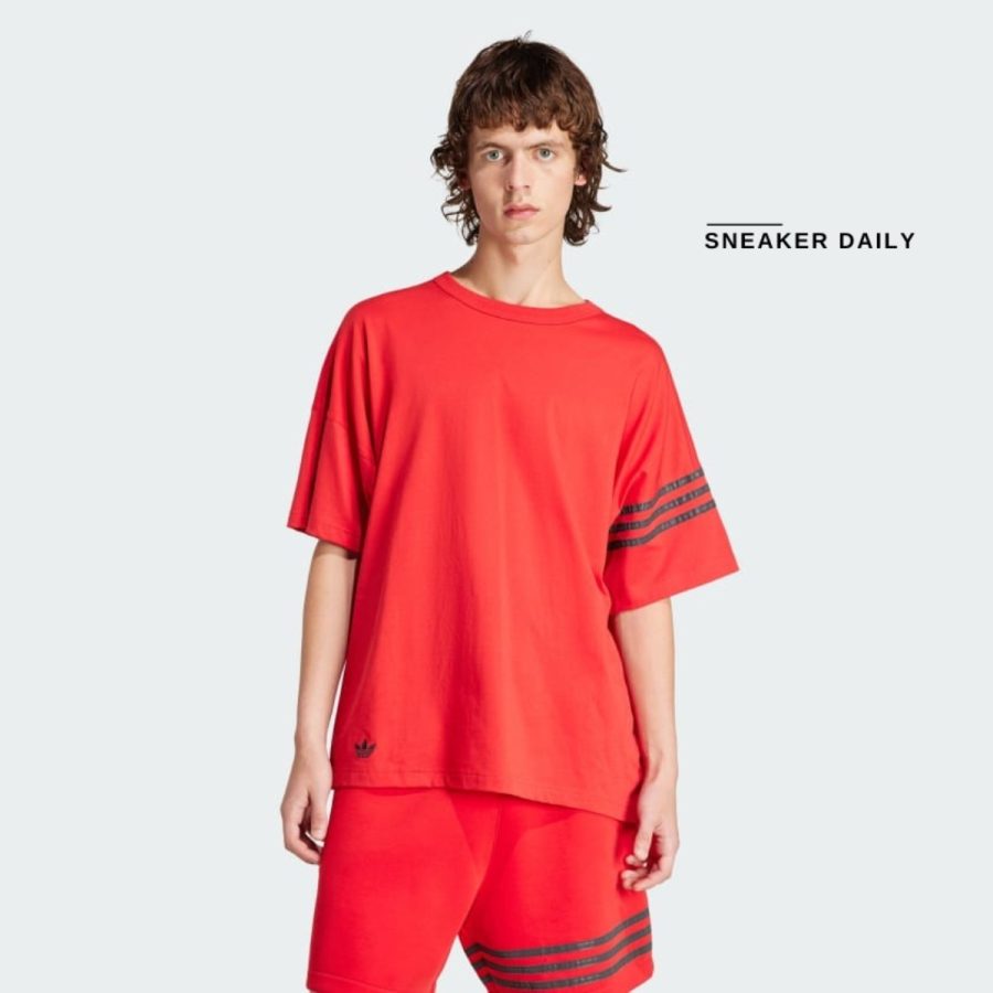 áo adidas street neuclassic tee - better scarlet is2824