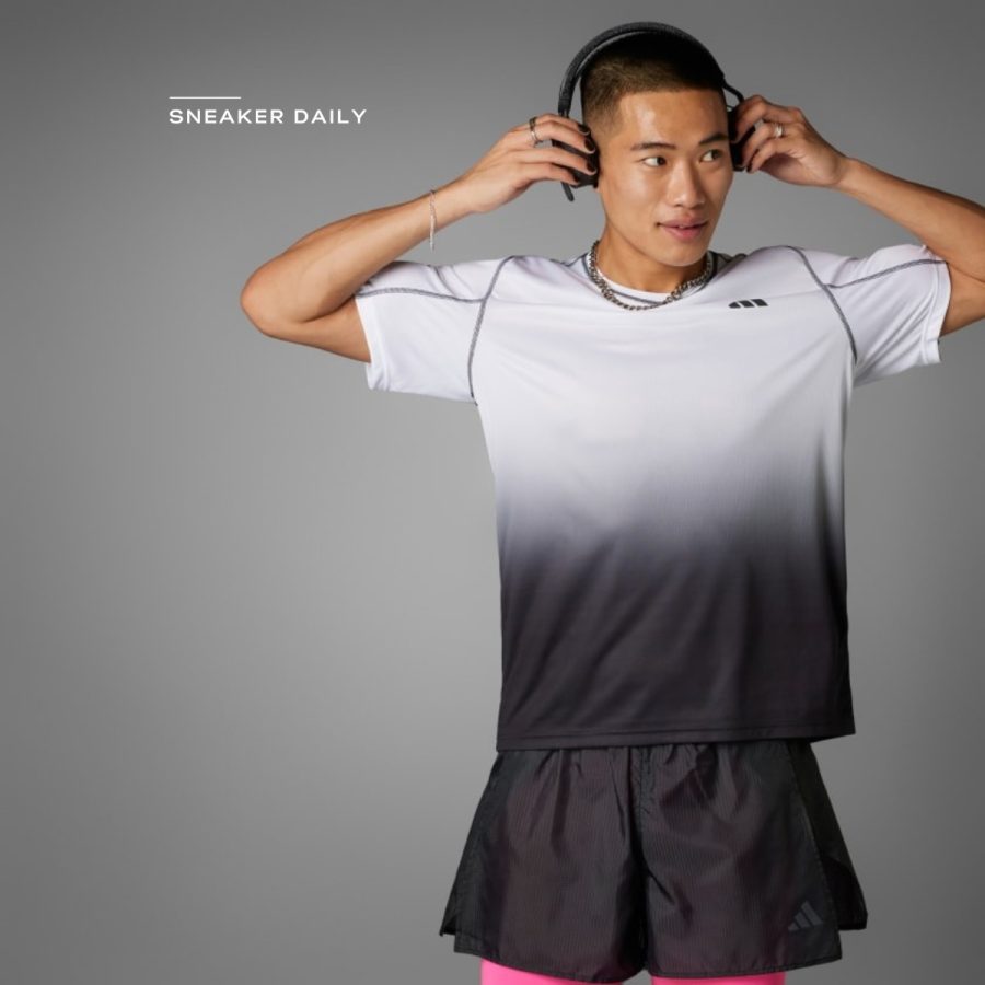 áo adidas tokyo running tee - black is0829