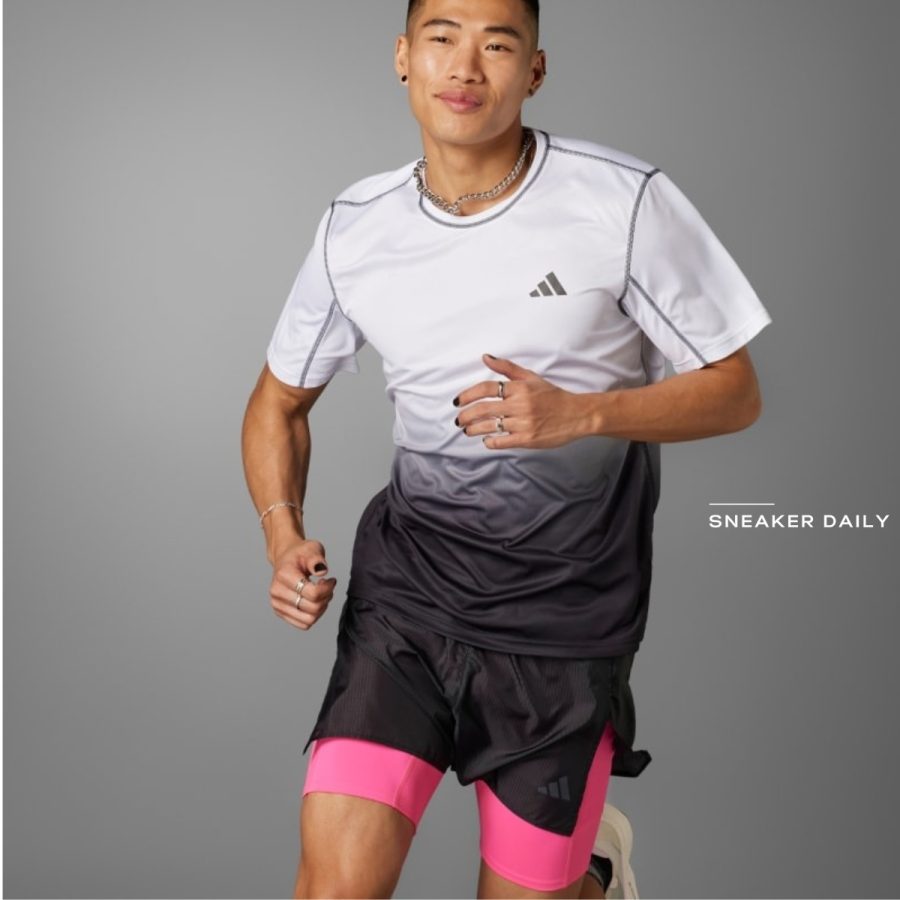 áo adidas tokyo running tee - black is0829