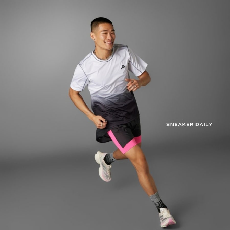 áo adidas tokyo running tee - black is0829