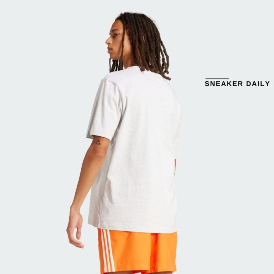 áo adidas training supply short sleeve tee - light grey heather is2912