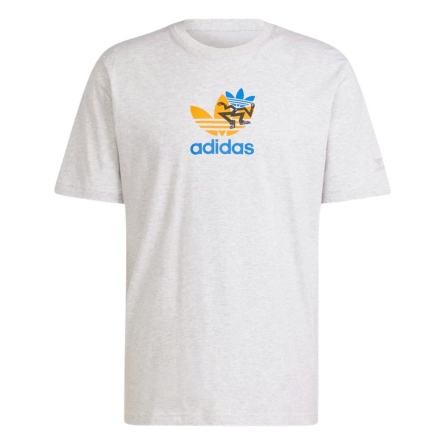 áo adidas training supply short sleeve tee - light grey heather is2912