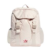 balo adidas trefoil monogram jacquard backpack - wonder taupe is3009