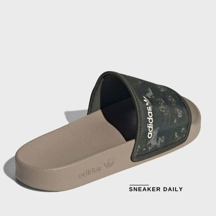 dép adidas adilette shadow slide 'green brown camo' if5463