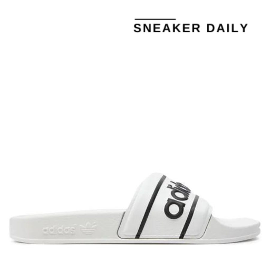 dép adidas adilette slide 'white black trefoil' id5799