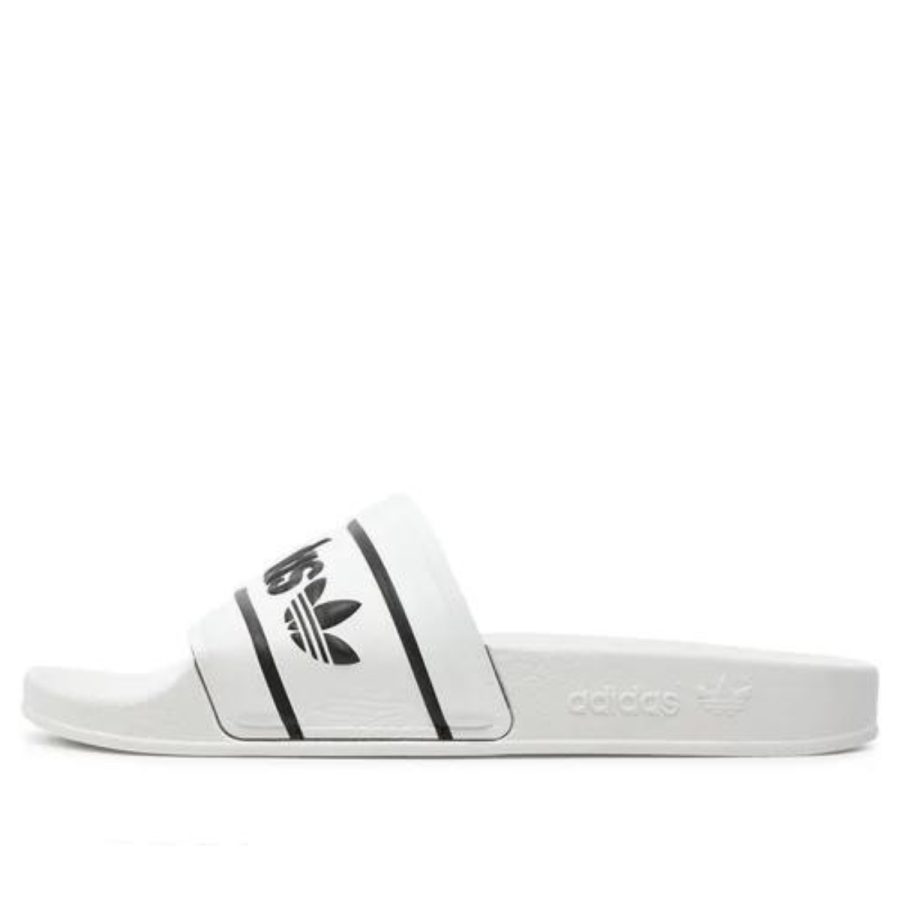 dép adidas adilette slide 'white black trefoil' id5799