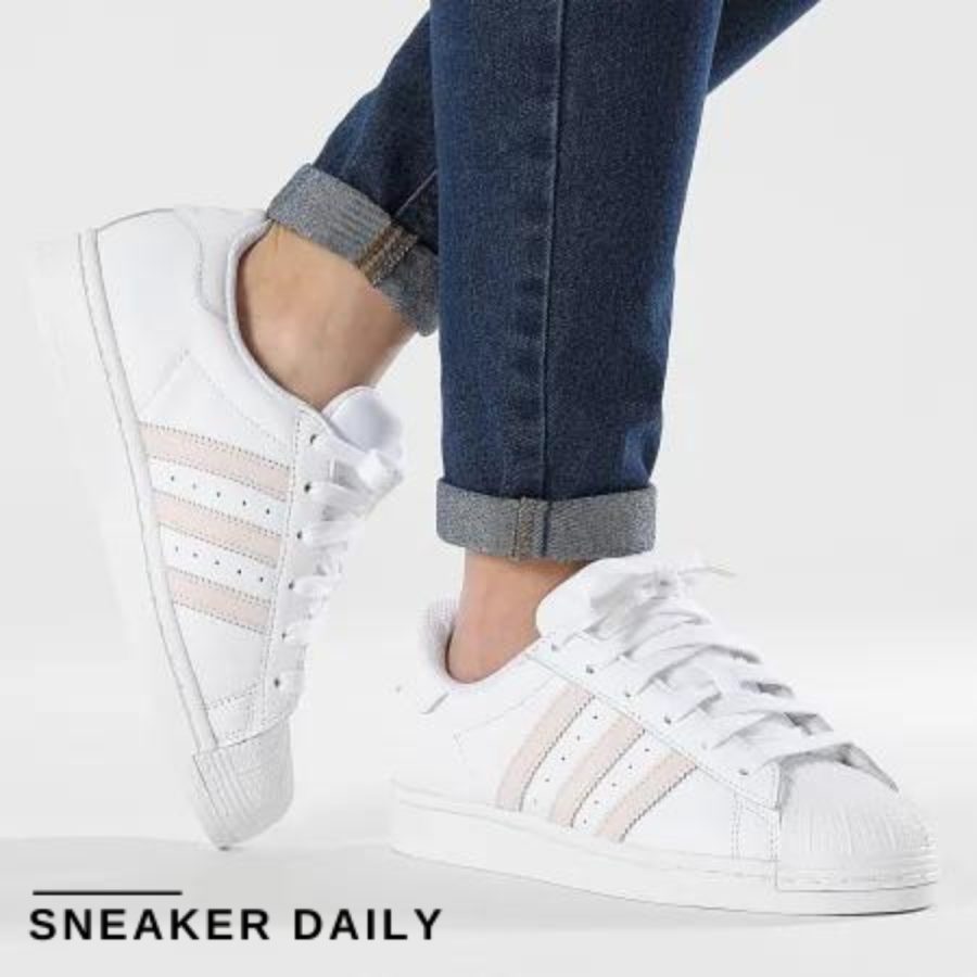 giày adidas superstar 'white putty mauve' ie3001