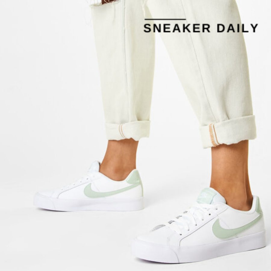 giày nike court royale white green (wmns) ao2810-111