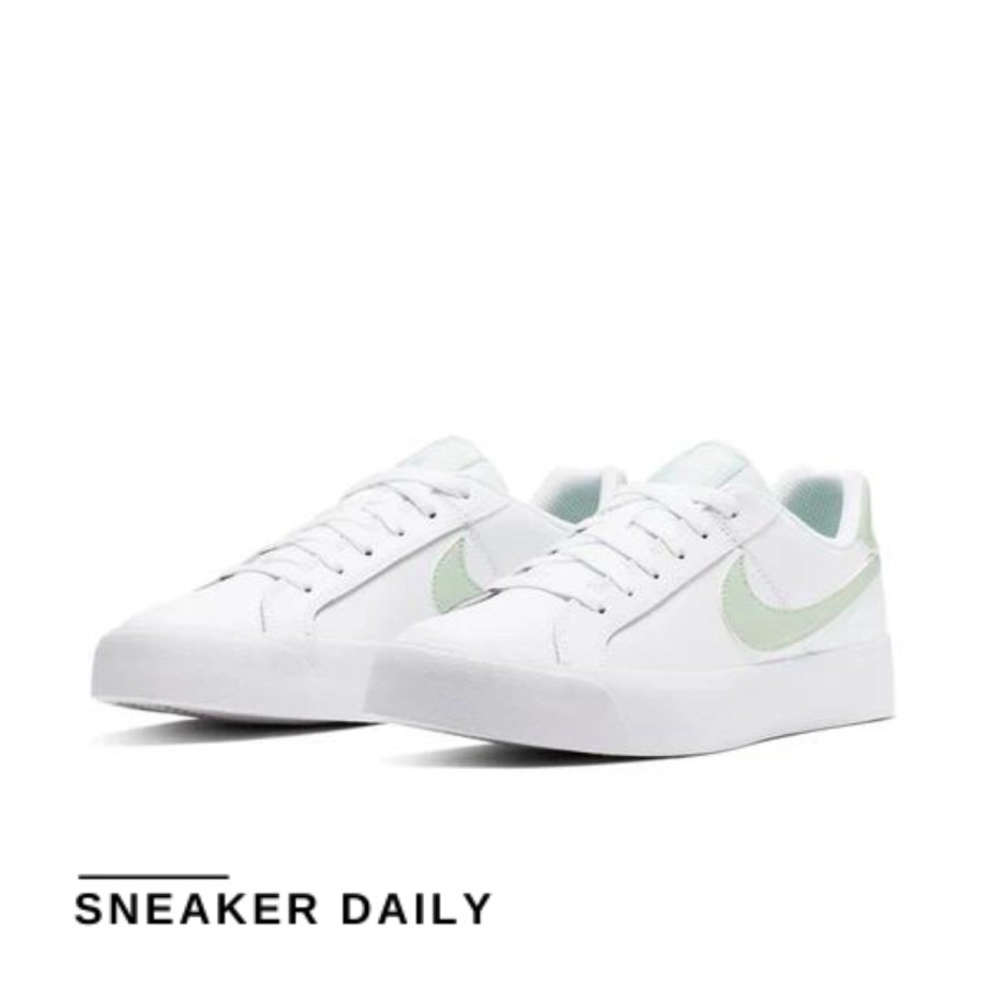 giày nike court royale white green (wmns) ao2810-111