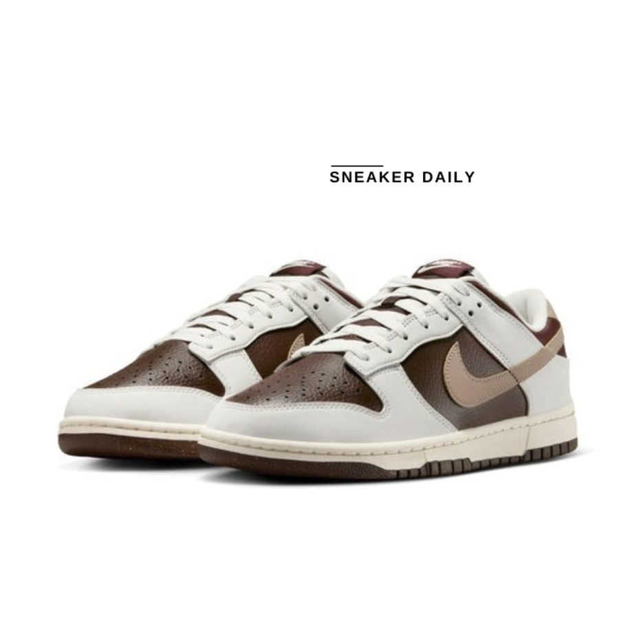 giày nike dunk low next nature 'summit white baroque brown' hf4292-100