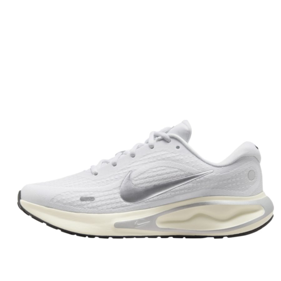 giày nike journey run 'white metallic silver' (wmns) fj7765-104