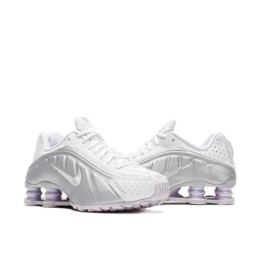 giày nike shox r4 'platinum barely grape' (wmns) hf5076-100