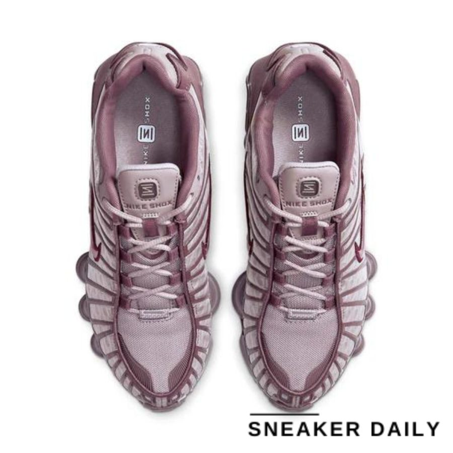 giày nike shox tl 'pumice night maroon' (wmns) ar3566-200