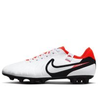 giày nike tiempo legend 10 pro hg low-top 'white bright crimson' dv4332-100