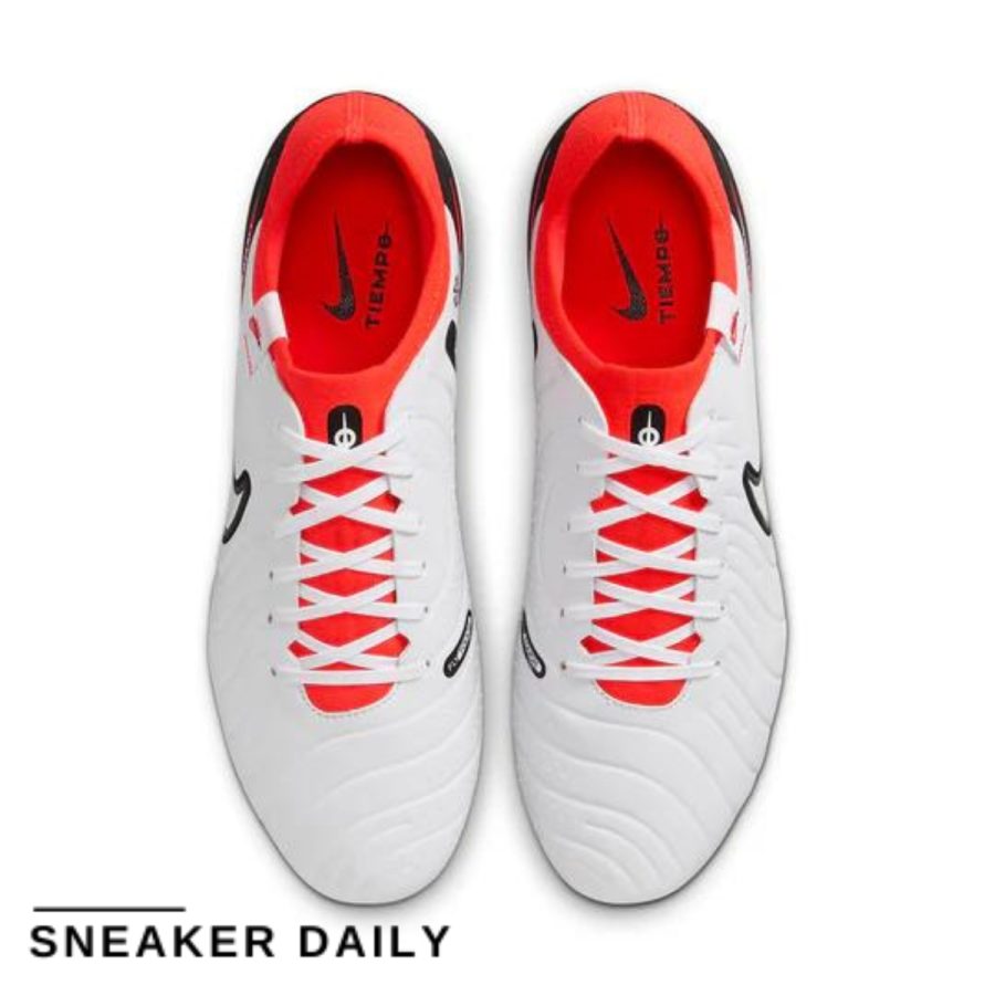 giày nike tiempo legend 10 pro hg low-top 'white bright crimson' dv4332-100