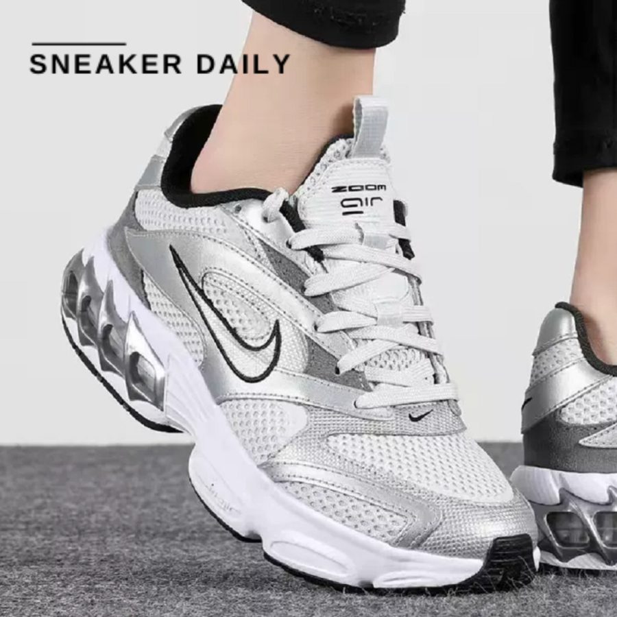 giày nike zoom air fire low-top whitesilver (wmns) dr7852-001