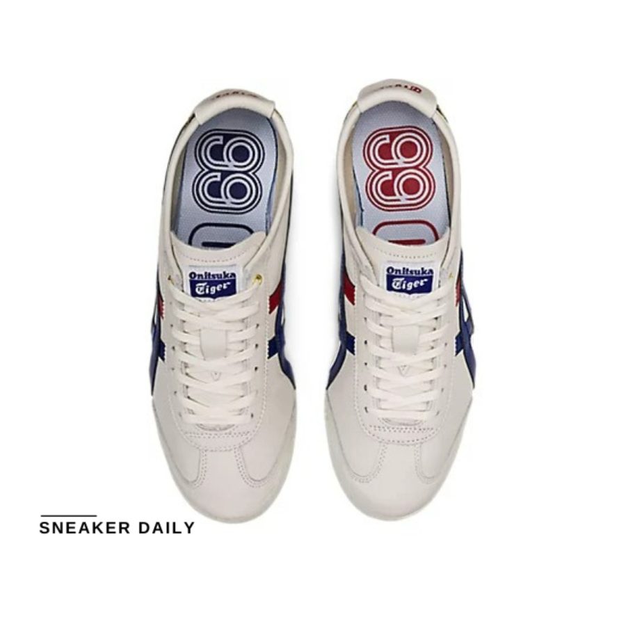 giày onitsuka tiger mexico 66 ‘white/dark blue' d507l-0152