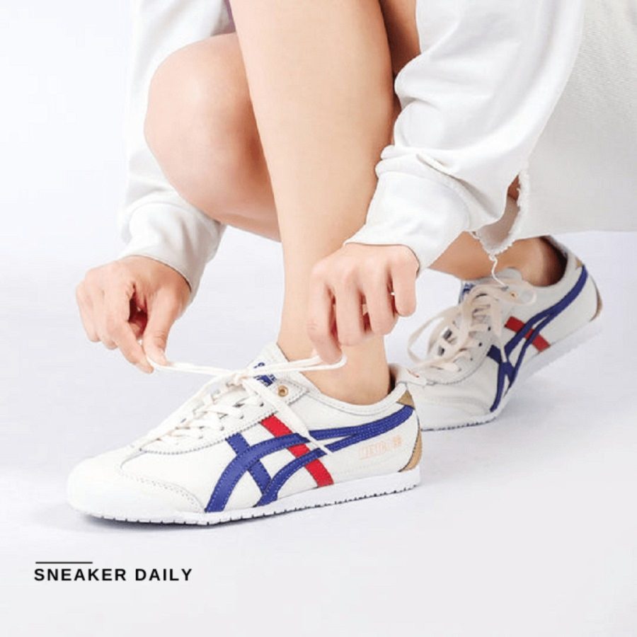 giày onitsuka tiger mexico 66 ‘white/dark blue' d507l-0152