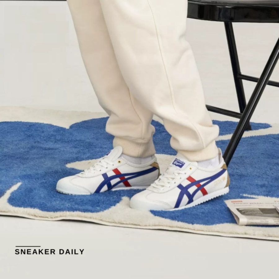 giày onitsuka tiger mexico 66 ‘white/dark blue' d507l-0152