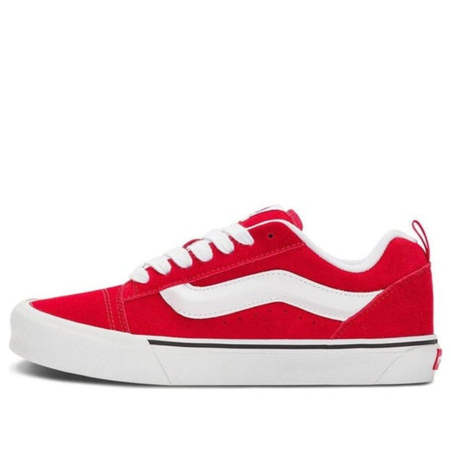 giày vans knu skool 'red white' vn0009qcjv6