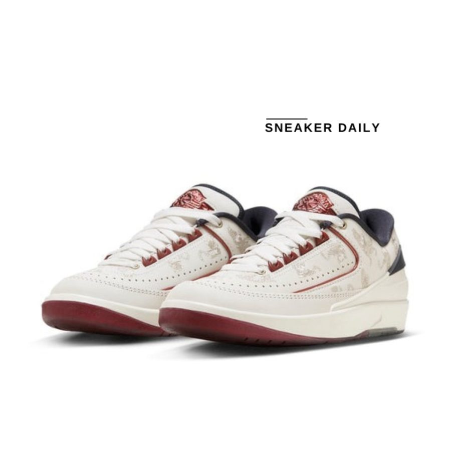 giày (wmns) air jordan 2 retro low 'year of the dragon' fj5736-100