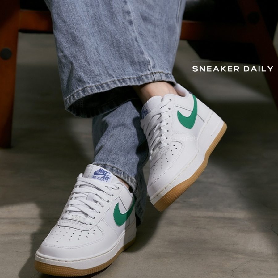 giày (wmns) nike air force 1 '07 'white stadium green' dd8959-110