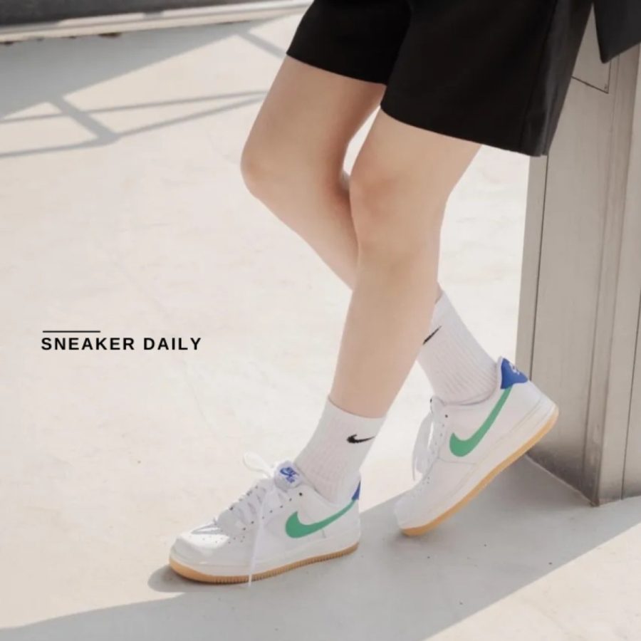 giày (wmns) nike air force 1 '07 'white stadium green' dd8959-110