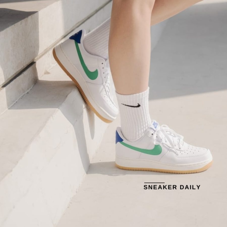 giày (wmns) nike air force 1 '07 'white stadium green' dd8959-110