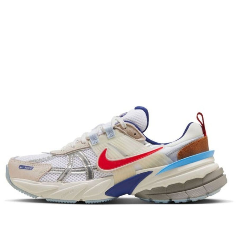 giày (wmns) nike v2k run 'metallic silver gym red university blue' hf5724-061