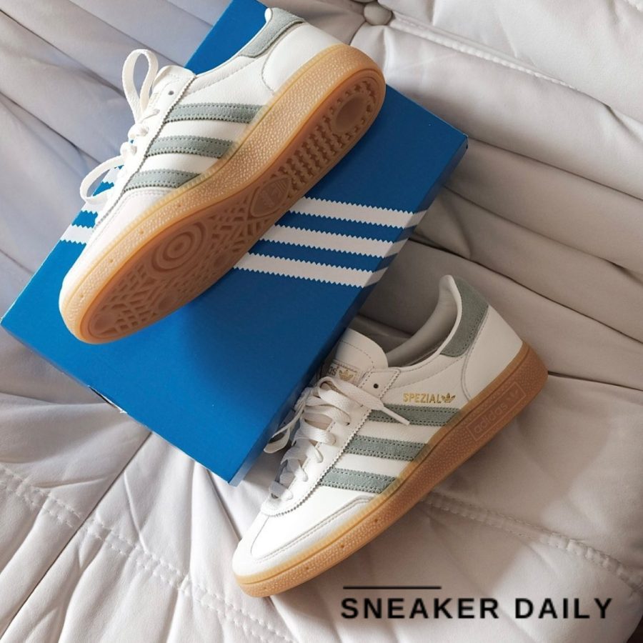 giày adidas handball spezial 'off white silver green' if9730