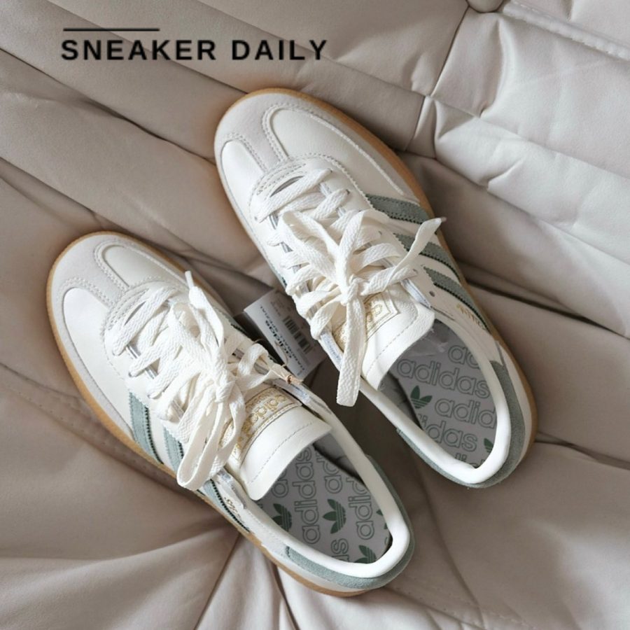 giày adidas handball spezial 'off white silver green' if9730