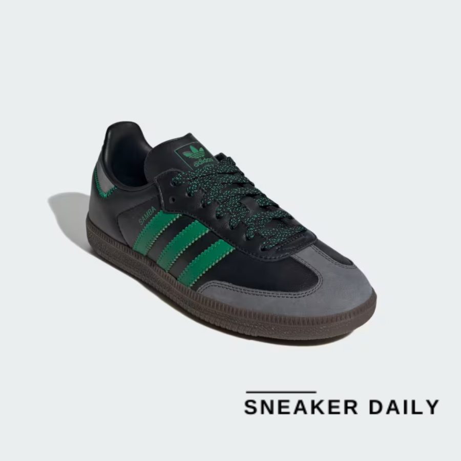 giày adidas originals samba og 'green black' ie6520