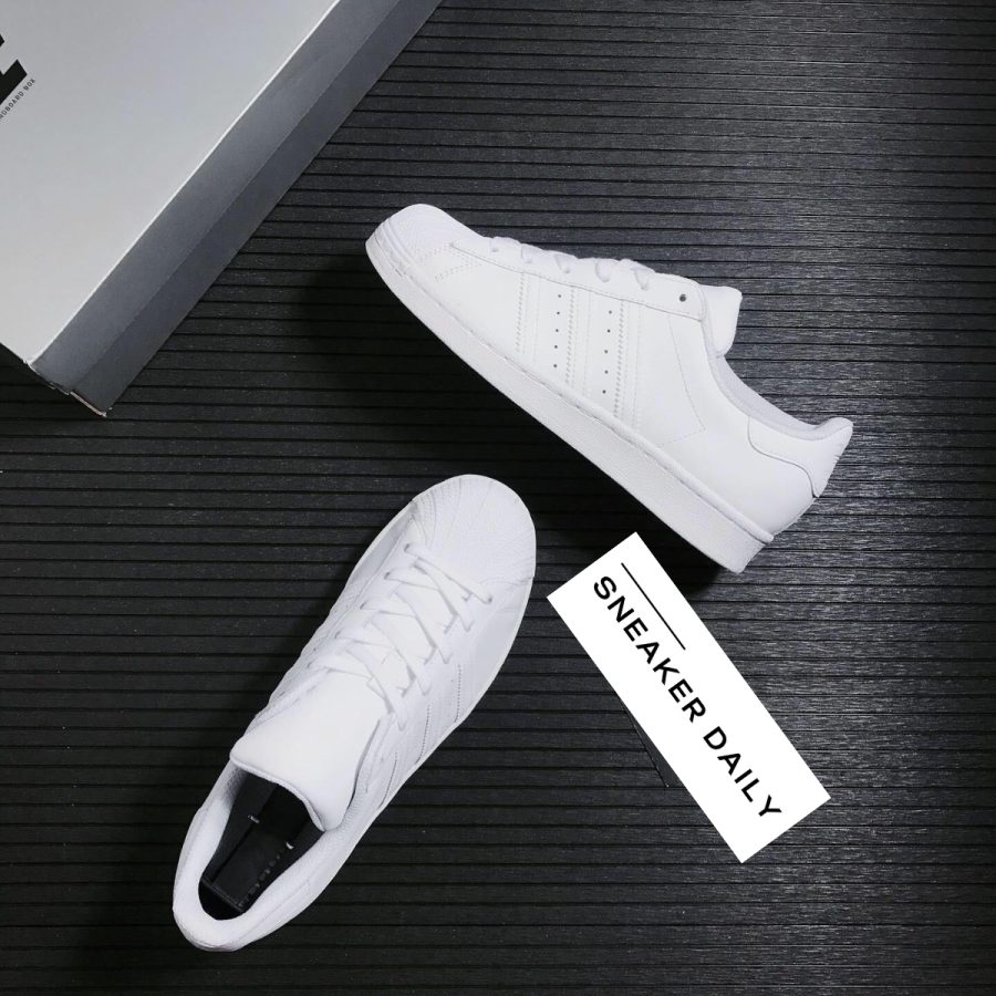 giày adidas superstar j 'triple white' ef5399