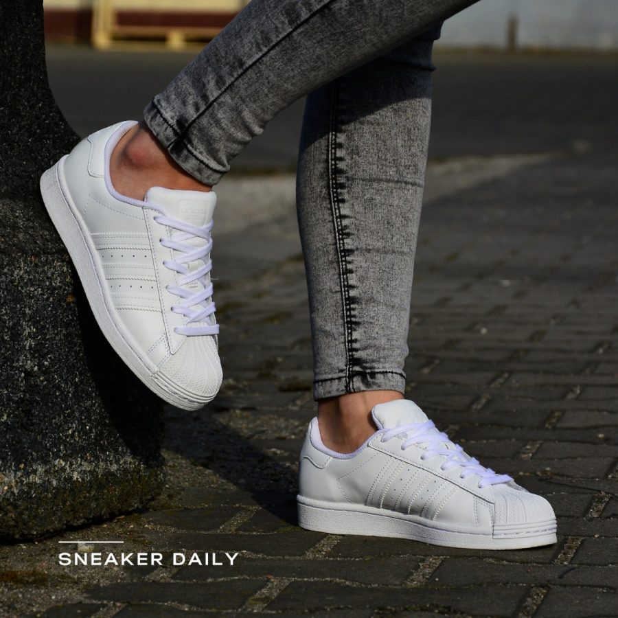 giày adidas superstar j 'triple white' ef5399