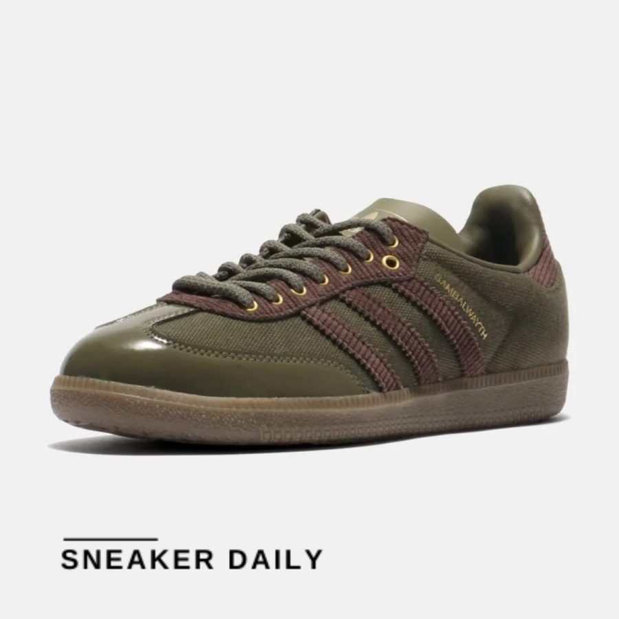 giày adidas x alwayth samba og 'olive strata' id3263