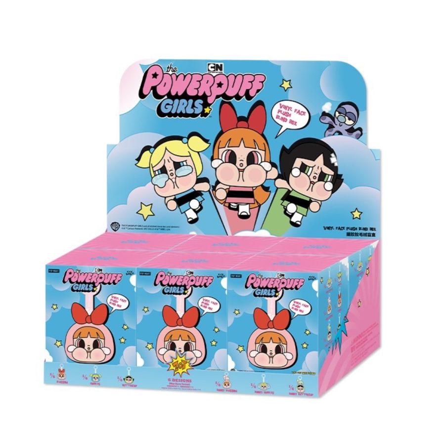 móc khóc pop mart crybaby × powerpuff girls series vinyl face plush 6931448666238