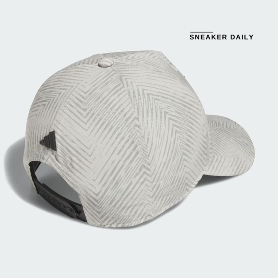 mũ adidas tour 3-stripes printed cap - silver pebble im9222