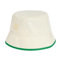 mũ adidas trefoil monogram jacquard bucket hat - cream white is3010