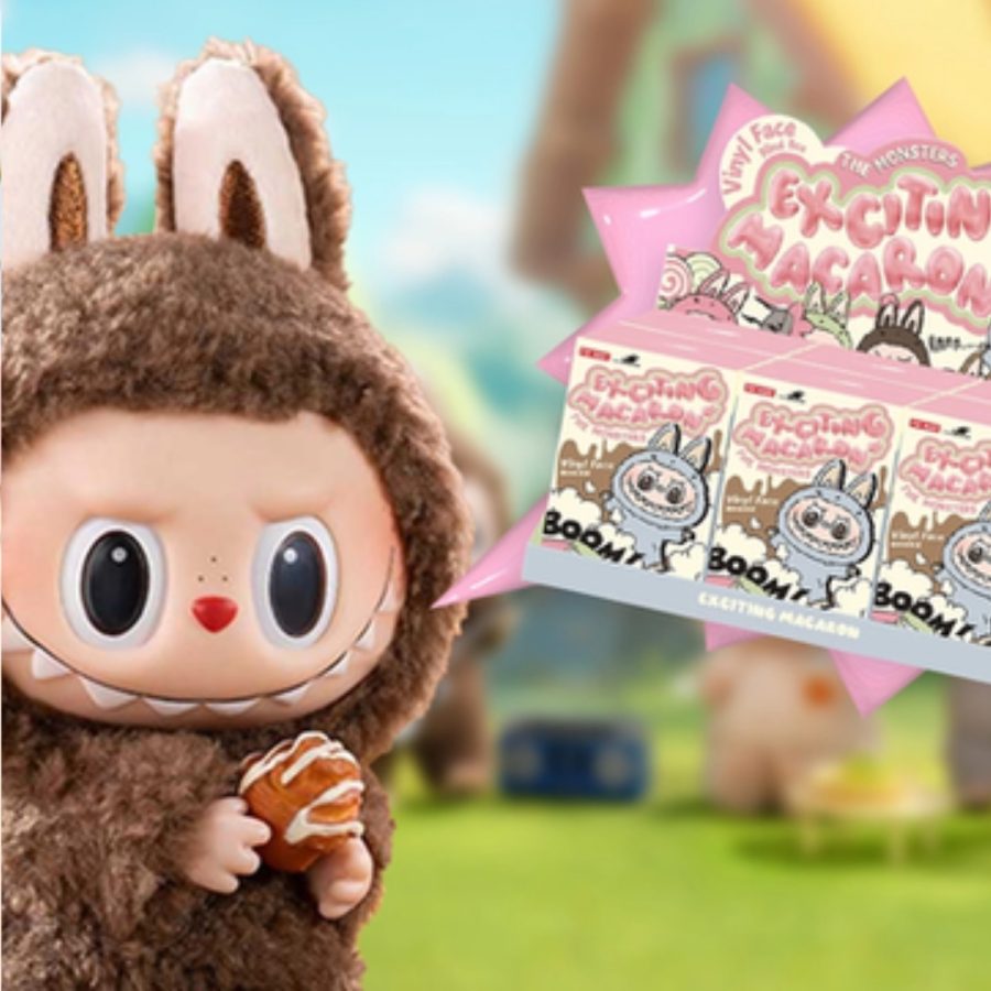 [secret] pop mart the monsters exciting macaron chestnut cocoa 17cm 6941848262624