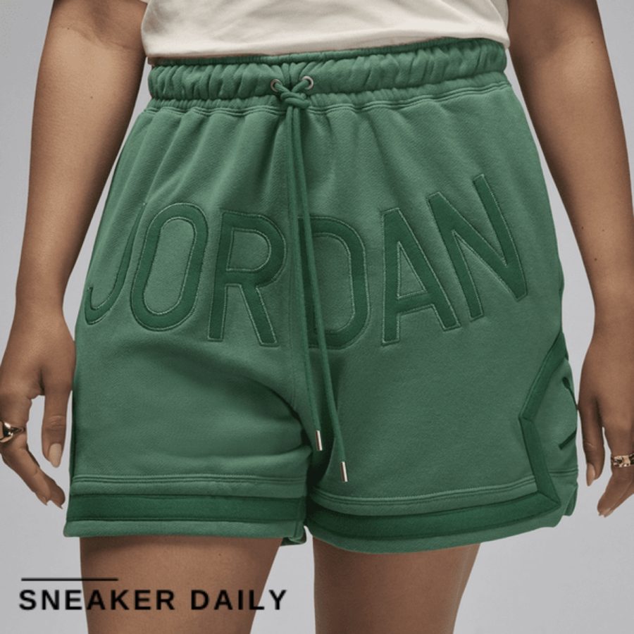 quần jordan x nina chanel unisex fleece shorts hf1650-398