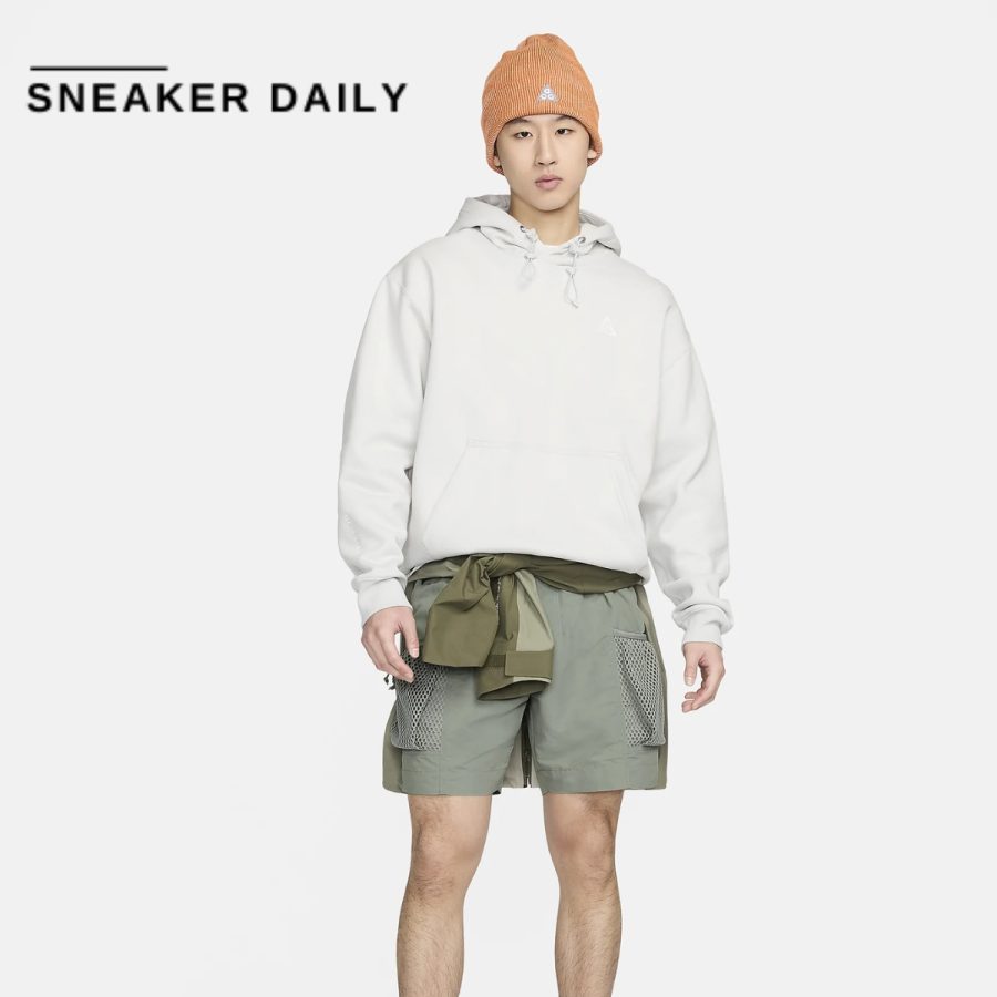 quần nike acg snowgrass cargo shorts 'grey' dv9406-053