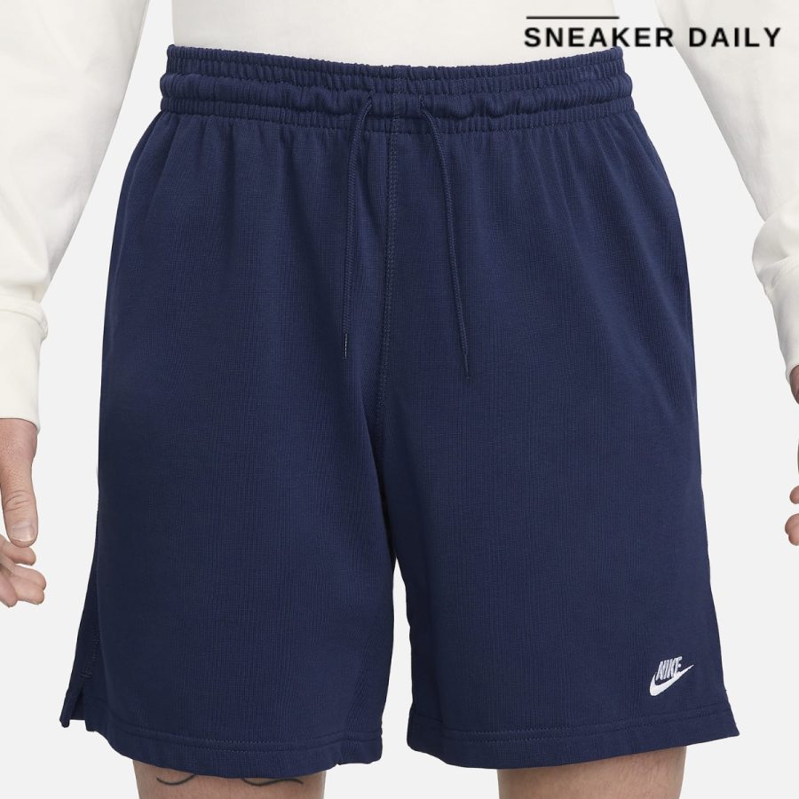 quần nike club men's knit shorts fq4361-410