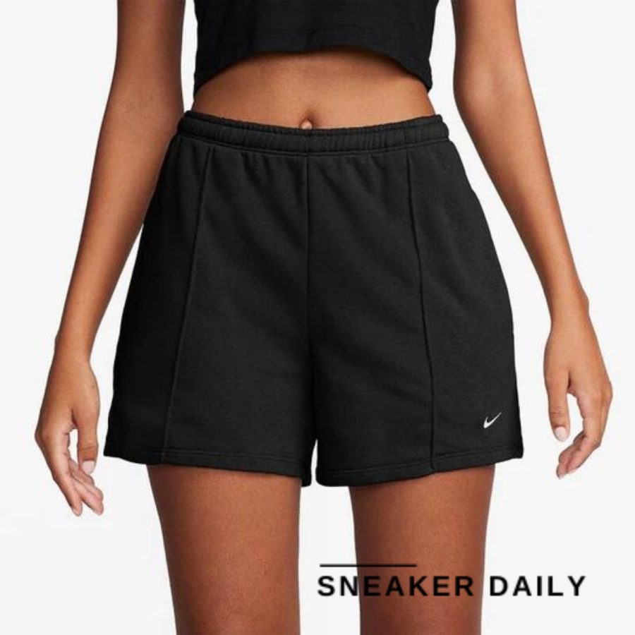 quần nike sportswear chill terry mid-rise 4 french terry shorts 'black' hf6941-010