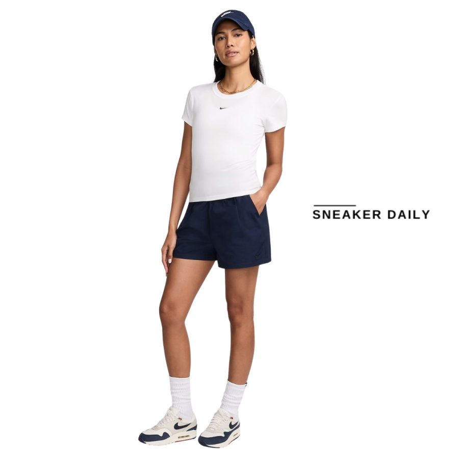 quần nike sportswear collection women's high-waisted 7.5cm (approx.) trouser shorts fn2168-451