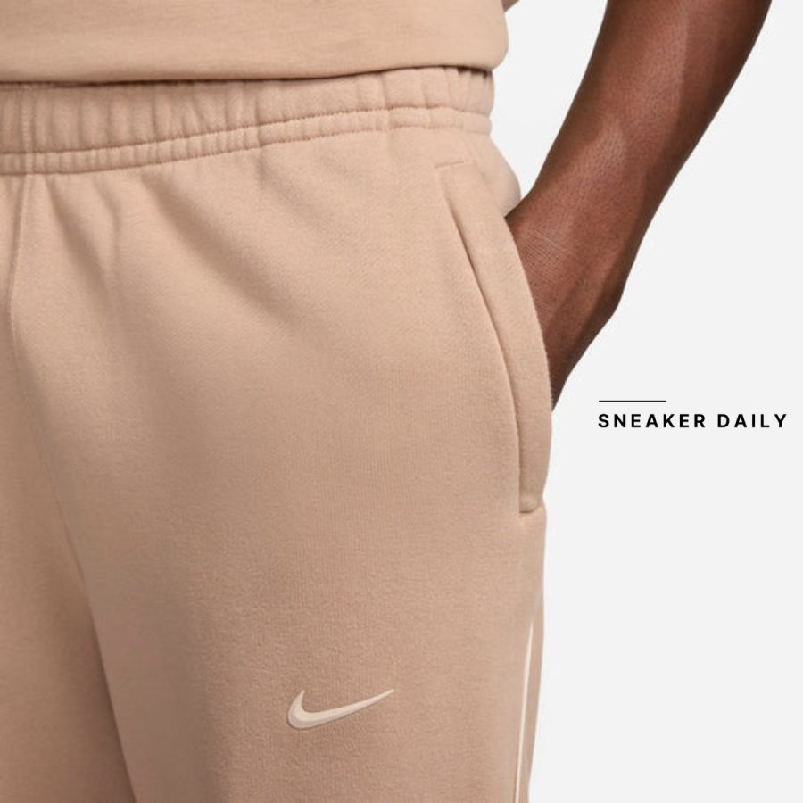 quần nike x nocta open-hem fleece pants 'hemp' fn7662-200