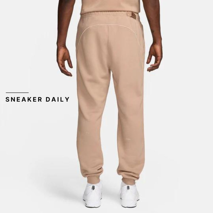 quần nike x nocta open-hem fleece pants 'hemp' fn7662-200