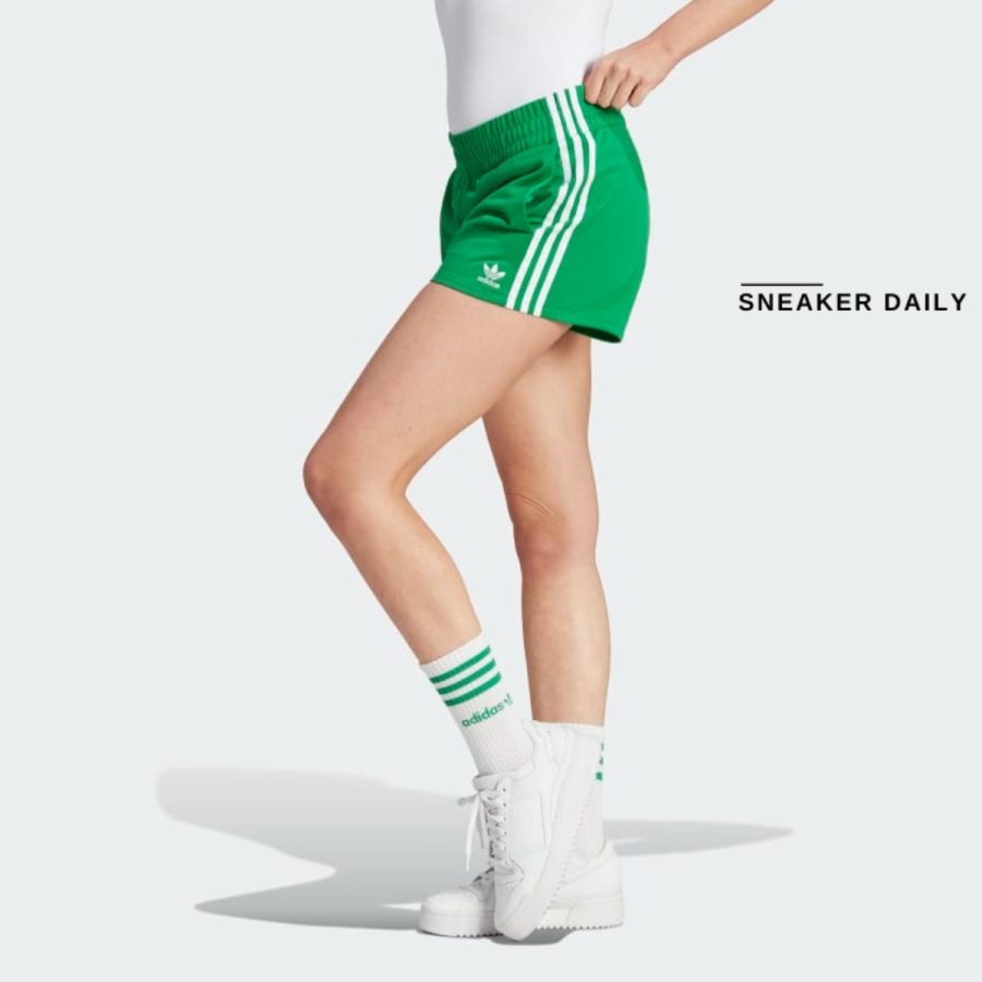 quần adidas adicolor 3-stripes shorts - green ik6580
